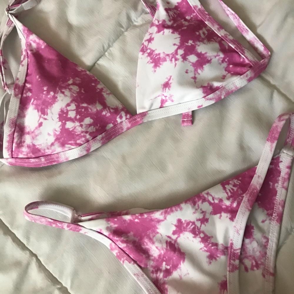 Tie Dye Pink Cheeky Bikini